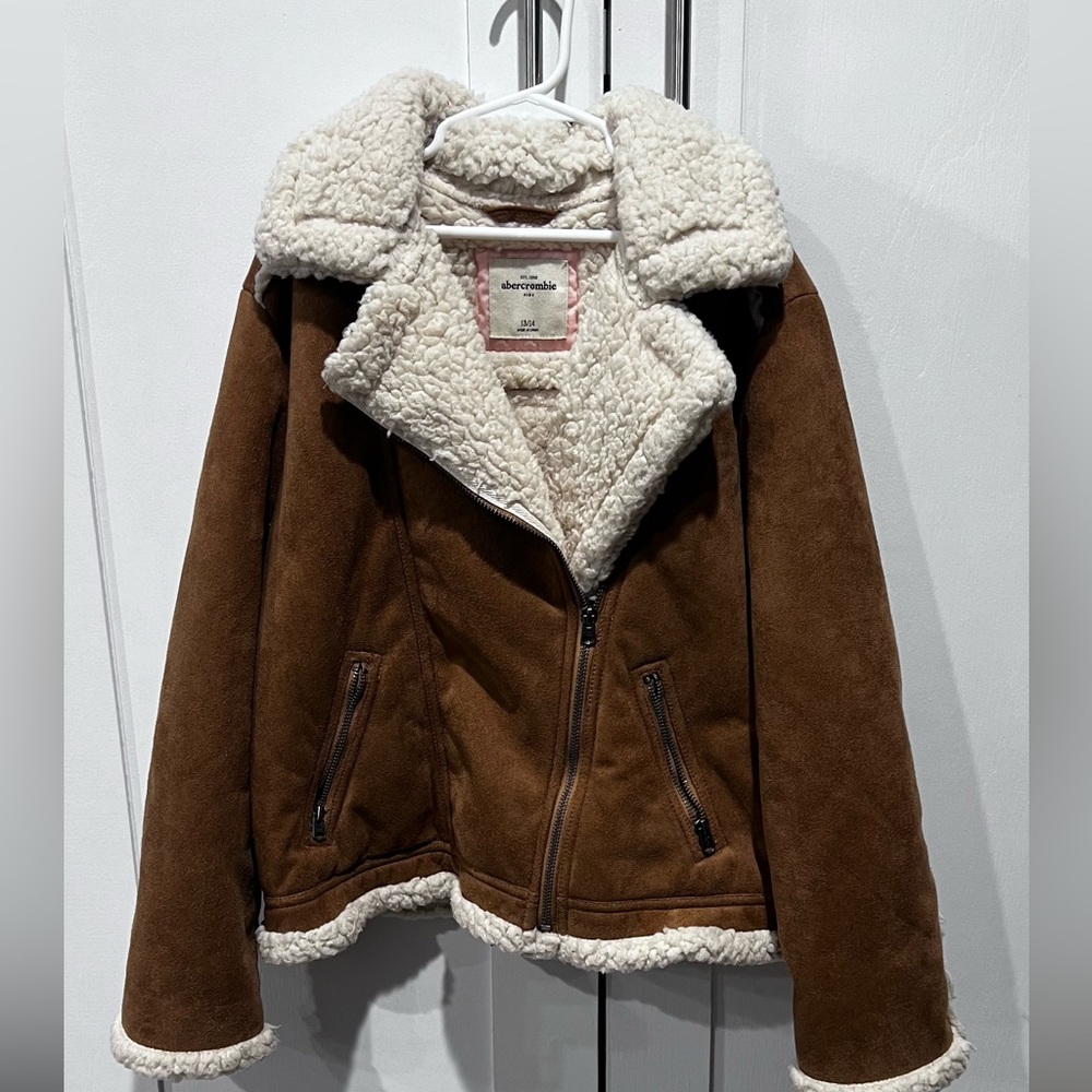 Abercrombie kids faux suede jacket